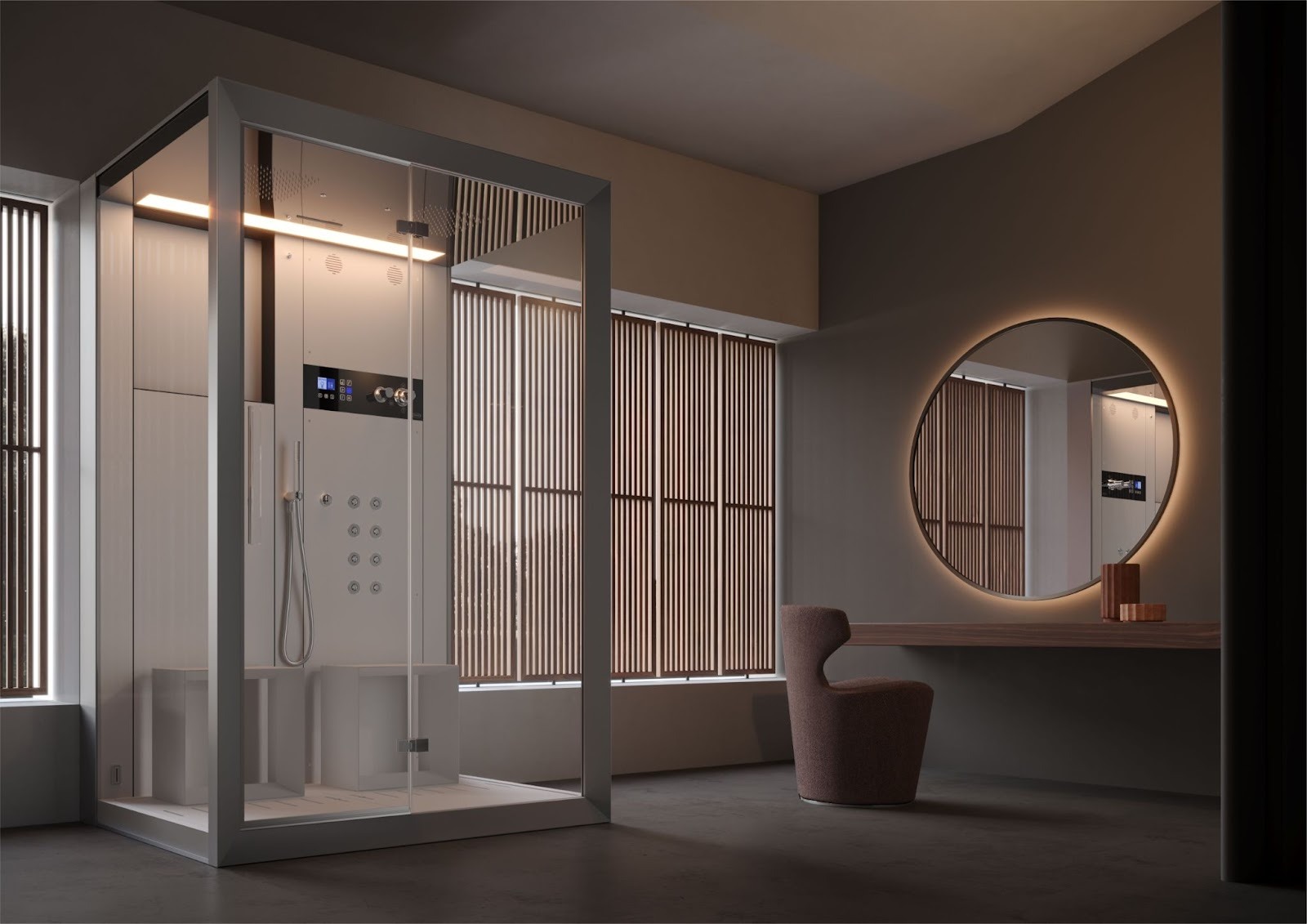 Buồng tắm hơi Jacuzzi cao cấp – Không gian chăm sóc sức khỏe tại gia